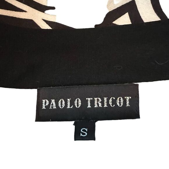 Paolo Tricot black & white pattern coat. Size small - Picture 3 of 6